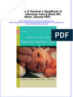 Merenstein Gardners Handbook of Neonatal Intensive Care E Book 8Th Edition PDF Full Chapter PDF