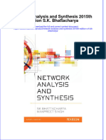 Network Analysis and Synthesis 2015Th Edition S K Bhattacharya Full Chapter PDF