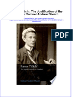 (Download PDF) Pastor Tillich The Justification of The Doubter Samuel Andrew Shearn Full Chapter PDF