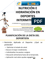 Nutrición e Hidratación en Deportes Intermitentes