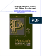 (Download PDF) Perrines Literature Structure Sound and Sense 13Th Edition Greg Johnson Full Chapter PDF