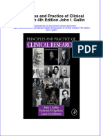 (Download PDF) Principles and Practice of Clinical Research 4Th Edition John I Gallin Full Chapter PDF