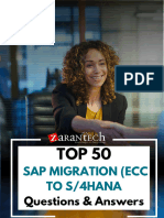 Top 50 QnA SAP MIGRATION PROJECTS (ECC To S4HANA)