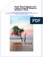 Science Denial Why It Happens and What To Do About It Gale M Sinatra Barbara K Hofer Full Chapter PDF