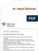 ITCS Lec5 - Hardware Input Devices