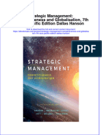 (Download PDF) Strategic Management Competitiveness and Globalisation 7Th Asia Pacific Edition Dallas Hanson Full Chapter PDF