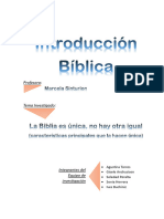 La Biblia Es UNICA