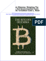 The Bitcoin Dilemma Weighing The Economic and Environmental Costs and Benefits 1St Edition Colin L Read Full Chapter PDF