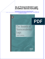 The Bounds of Transcendental Logic 1St Ed 2022 Edition Dennis Schulting Full Chapter PDF