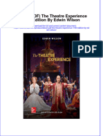 The Theatre Experience 14Th Edition by Edwin Wilson Full Chapter PDF