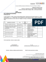 OFICIO No. 88/2022-2023: Actividades Recreativas Artísticas Y Culturales Actividades Recreativas Artísticas Y Culturales