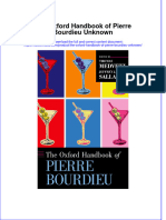 The Oxford Handbook of Pierre Bourdieu Unknown Full Chapter PDF