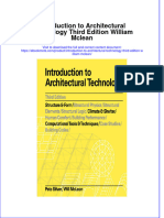 Full Download Introduction To Architectural Technology Third Edition William Mclean Ebook Online Full Chapter PDF