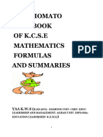 Mathematics Formulae