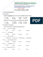 Tiếng anh 6 Friends Plus - Unit 2 - Test 1