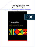 Thomas Szasz An Appraisal of His Legacy C V Haldipur Full Chapter PDF