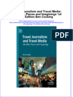 Travel Journalism and Travel Media Identities Places and Imaginings 1St Ed Edition Ben Cocking Full Chapter PDF