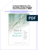 Time and Ancient Medicine How Sundials and Water Clocks Changed Medical Science Kassandra J Miller Full Chapter PDF