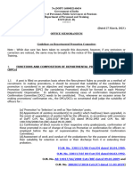 Guidelines On Departmental Promotion Commitees