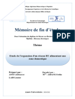 Etude de L'expansion D'un Réseau BT Alimentant Une Zone Domestique