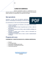 Curso de Gerencia