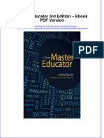 Master Educator 3Rd Edition Version Full Chapter PDF