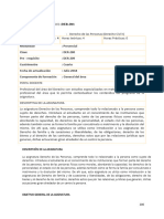 Programa Derecho de Las Personas (Civil I)