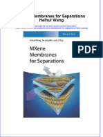 Mxene Membranes For Separations Haihui Wang Full Chapter PDF