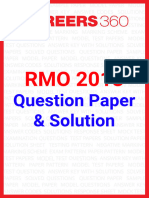 RMO 2018 Question Paper Solution