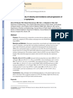 A Prospective Study of Obesity and Incidence and Progession of Lower Urinary Tract Symptoms