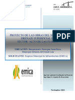 Proyecto de Las Obras Del Sistema de Drenaje Superficial Alto de Las Flores