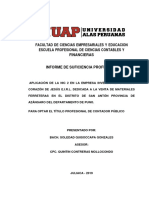 Facultad de Ciencias Empresariales Y Educacion Escuela Profesional de Ciencias Contables Y Financieras