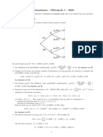 Corrigé Maths Métropole 1