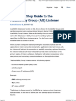 A Step by Step Guide To The Availability Group (AG) Listener - SQLServerCentral