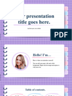 Pastel Notebook SlidesMania