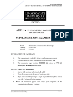 Fundamental of Internet Technology (AIIT 213) - 2