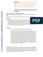 Environmental and Genetic Risk Factors For Eating Disorders - What The Clinician Needs To Know