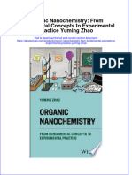 Organic Nanochemistry From Fundamental Concepts To Experimental Practice Yuming Zhao Full Chapter PDF