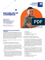 Bridging Programme Bachelor of Commerce