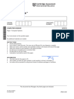 Cambridge IGCSE: Computer Science 0478/12