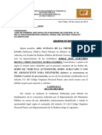 Contestación de La Acusación, Jorge Aliendro