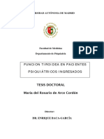 Funcion Tiroidea en Pacientes Psiquiátricos Ingresados