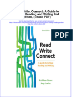 Read Write Connect A Guide To College Reading and Writing 2Nd Edition PDF Full Chapter PDF