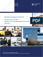 Ebus635 Business Simulation and Analysis Module Handbook 2023-24