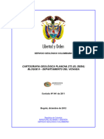 Cartografia Geológica Plancha 272 (El Deba) Bloque 9 - Departamento Del Vichada