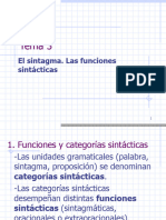 T.3 El Sintagma. Las Funciones Sintã¡cticas