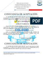 Constancia de Aceptacion