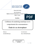 PFE FINAL 24 L'influence Du Marketing Numérique Sur Le Comportement Des Consommateurs