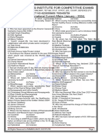 Ramanujan'S Institute For Competitive Exams: National - International Current Affairs (January - 2024)