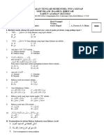 Soal PTS B. ARAB 7 GENAP